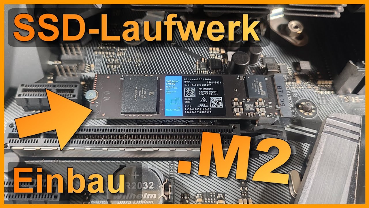 Einbau eines .M2 SSD-Laufwerks | Tutorial
