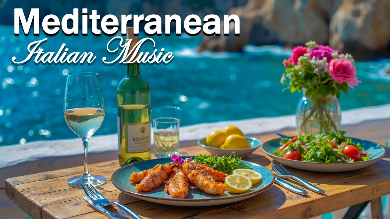 🎶 Chill Mediterranean Dreams & Italian Music 🎶 Quiet Riviera Summer & Relaxing Guitar 4K