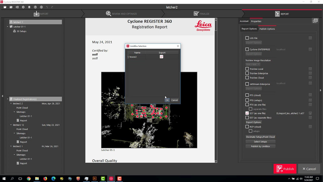 Potree Part 2 - Exporting From Register 360