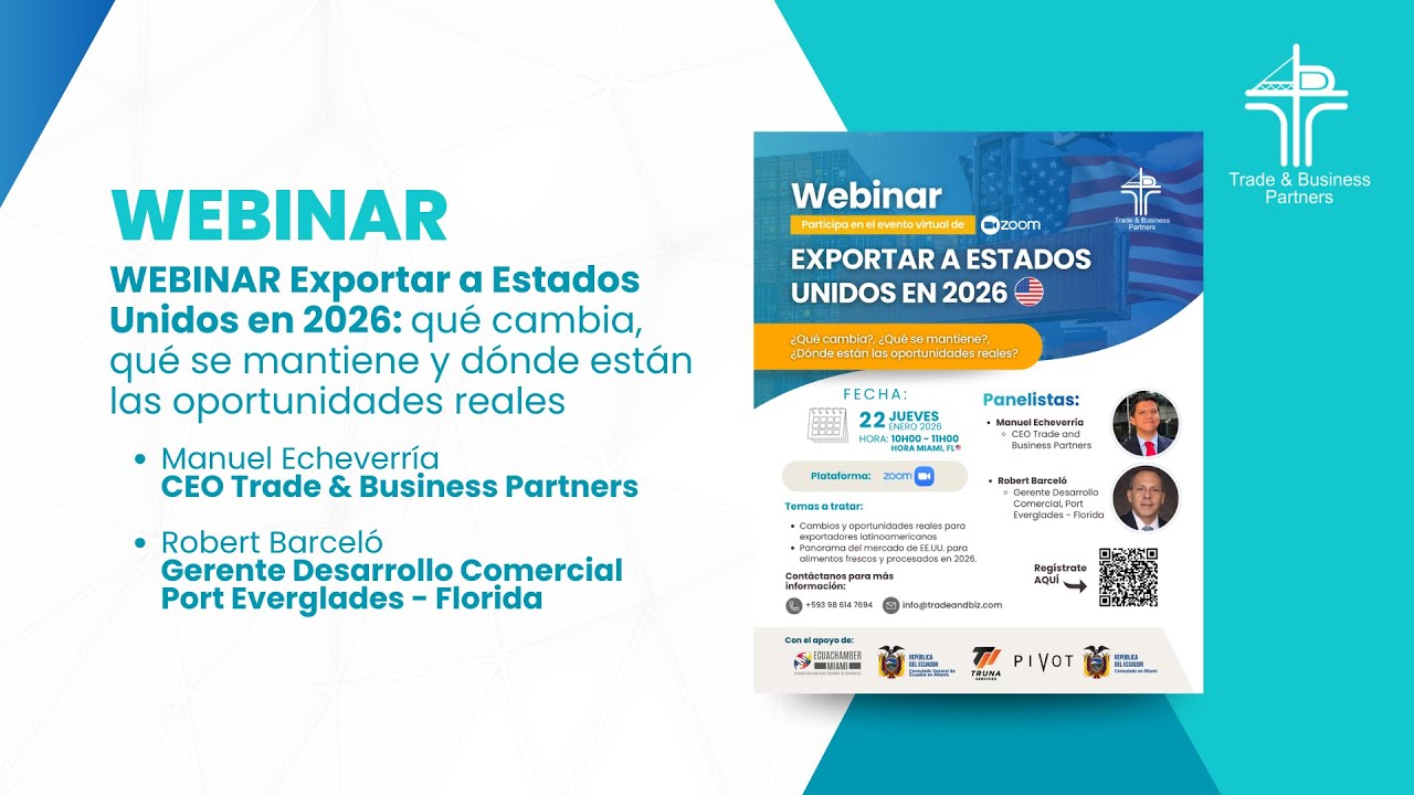 Webinar: Exportar a Estados Unidos en 2026 desde Latinoamérica