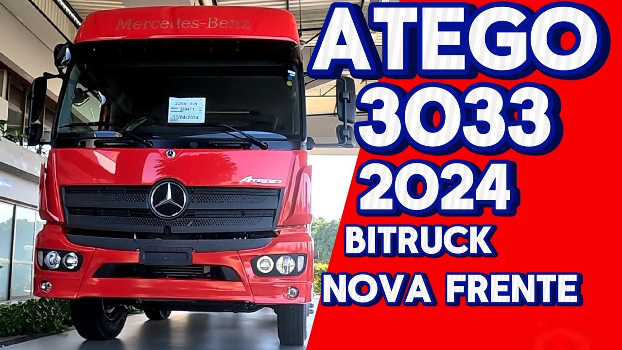 NOVO ATEGO 3033 2024  EURO 6 NOVA FRENTE #atego #bitruck #mercedesbenz #euro6 #mercedesbenzatego