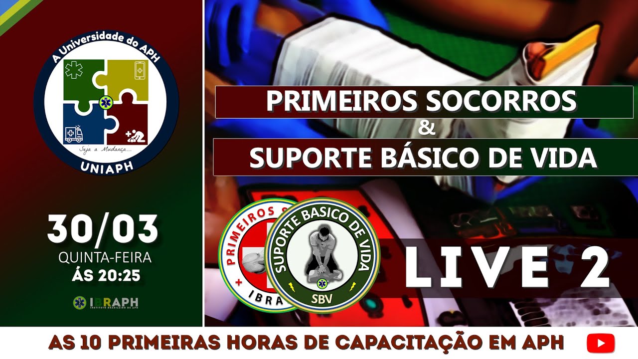 LIVE | PRIMEIROS SOCORROS E SUPORTE BÁSICO DE VIDA (SBV) | DESAFIO APH10
