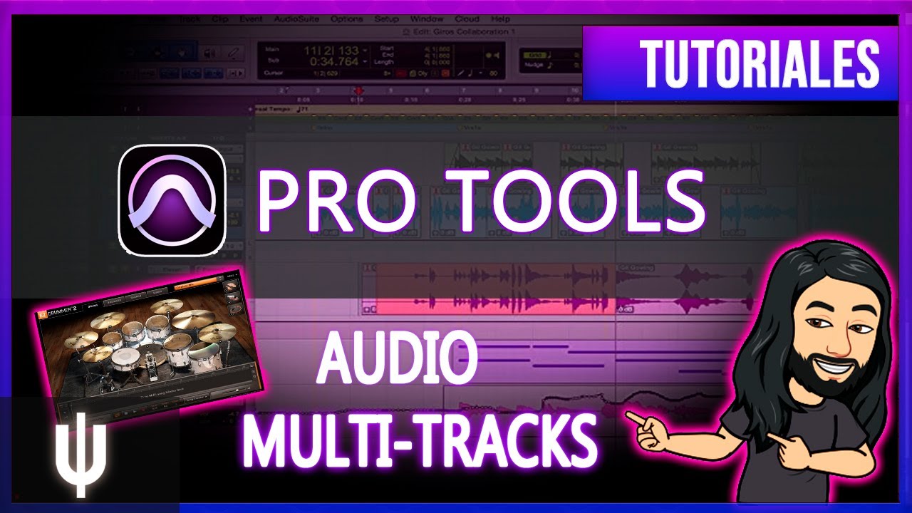 EzDrummer MIDI A Audio Multipista - Pro Tools 12