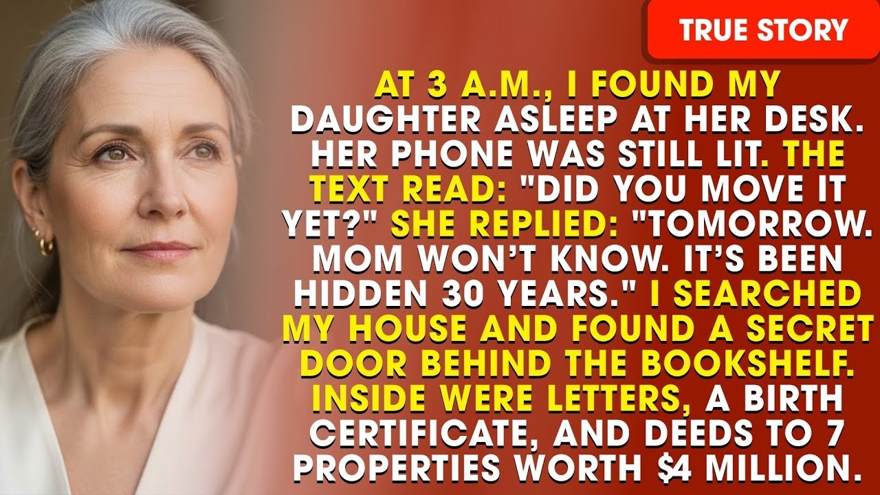 AT 3 A M , I FOUND MY DAUGHTER ASLEEP AT HER DESK  HER PHONE WAS LIT — WHAT I SAW FROZE MY HEART