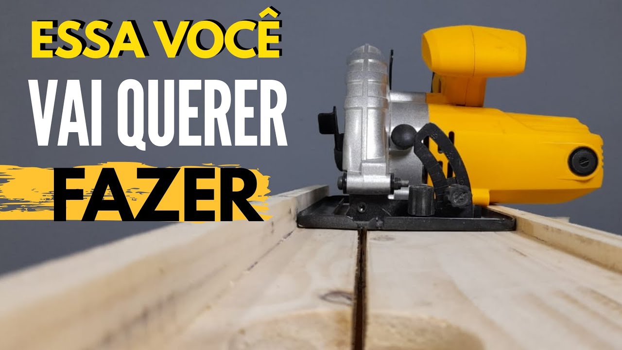 MESA DE CORTE PARA SERRA CIRCULAR | corte reto com serra cricular