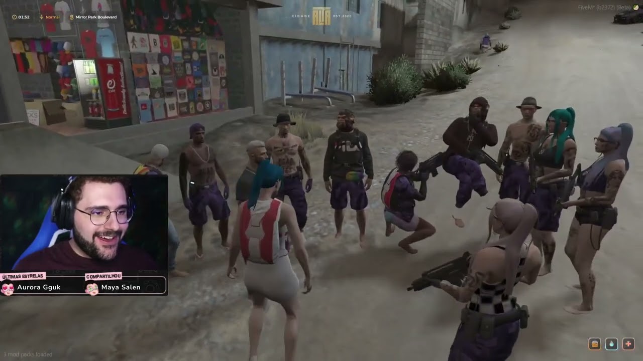 Batata reencontra Brkk e Dragona no Cidade Alta 🤩 Park Tiffany GTA RP
