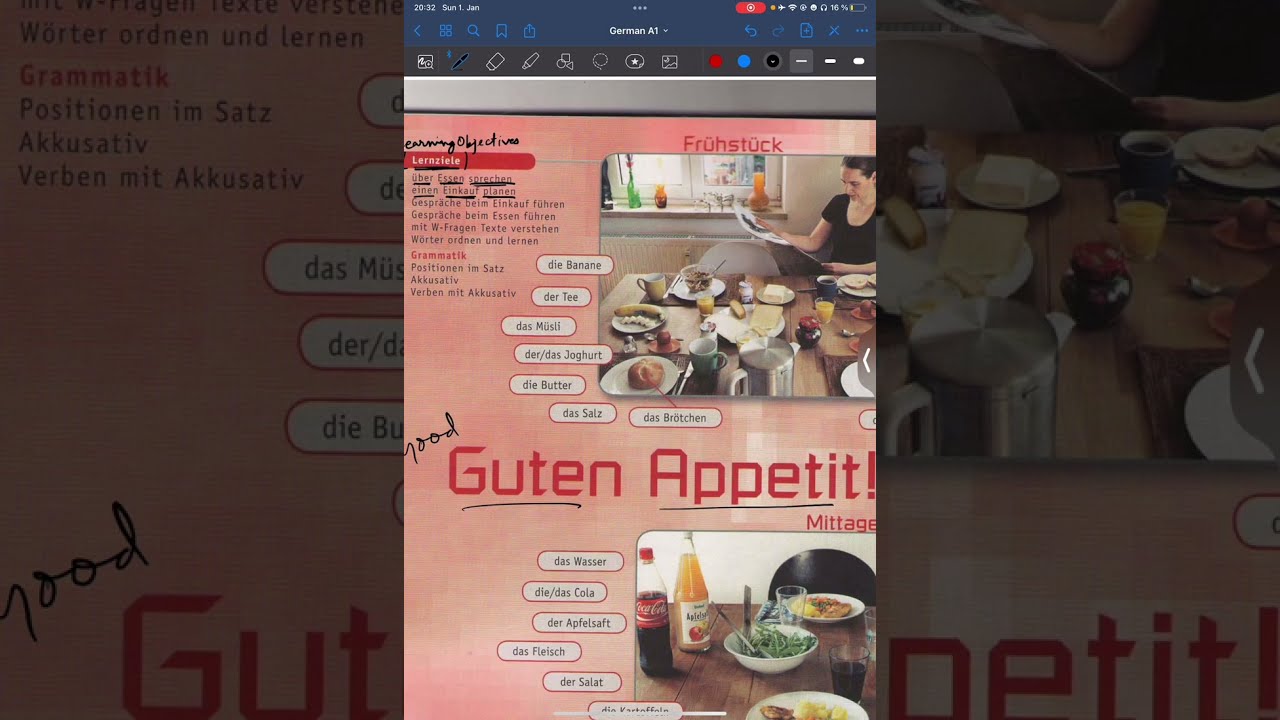 Netzwerk A1 Kursbuch Kapitel - 4 : Guten Appetit! | German Self Study Series