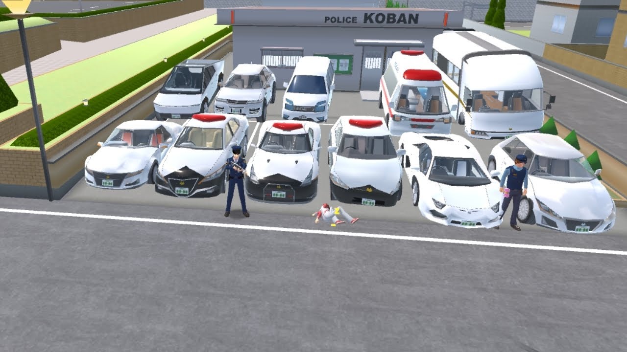 Collect All Police White Cars 🚔🚓 & Ambulance 🚑 at Police Station Koban⛽ 🚉🚇 🚳🚷