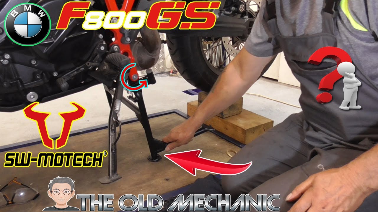 BMW F800GS CENTER-STAND [ SW-MOTECH ]How To Mount It.. PROBLEM / SOLVED 👨‍🔧---🏍
