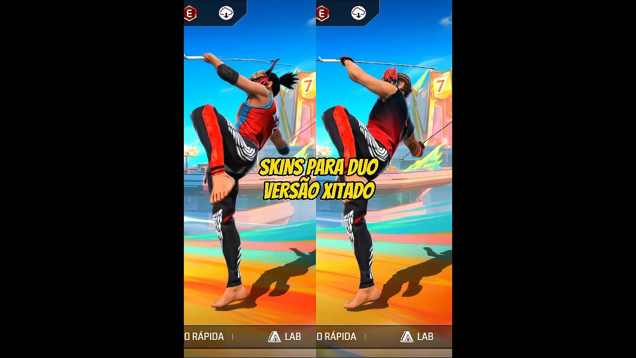 SKINS PARA DUO VERS&Atilde;O XITADO #skinsgratuit #freefire #skinff #shotsff
