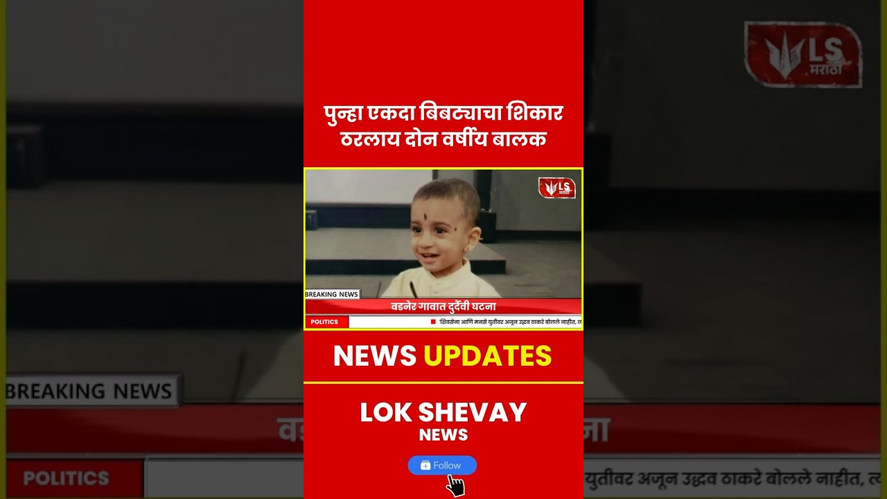 Leopard Attack | नाशिकरोड वरील गावात 2 वर्षीय मुलावर बिबट्याचा हल्ला #breakingnews #nashiknews