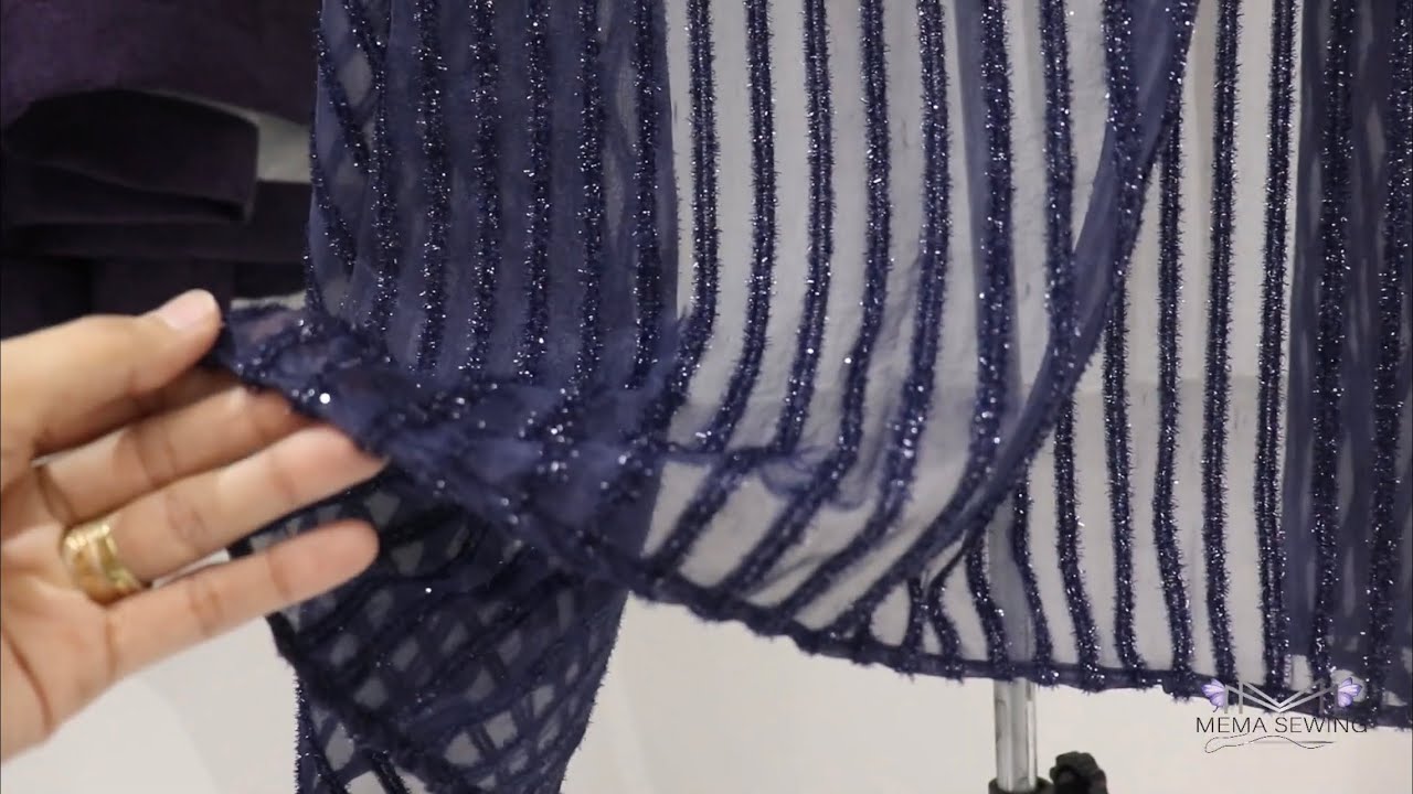 تفصيل وخياطة كيب Cape سهرة موديل سهل وسريع  ‏| Mema Sewing ♡
