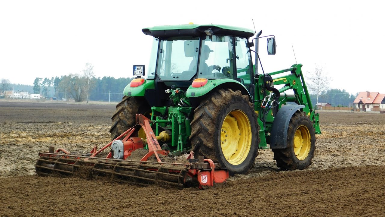 Wiosna 2017 - John Deere 5620 & Brona aktywna LELY 3M (Nowy Nabytek) |TheRadzio19