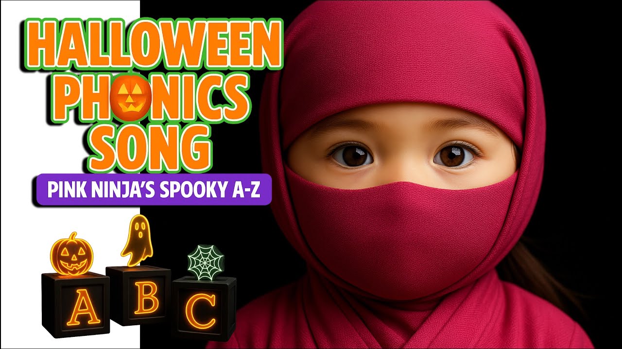 Halloween Phonics Song | 🎃 Pink Ninja's Spooky ABC  A to Z