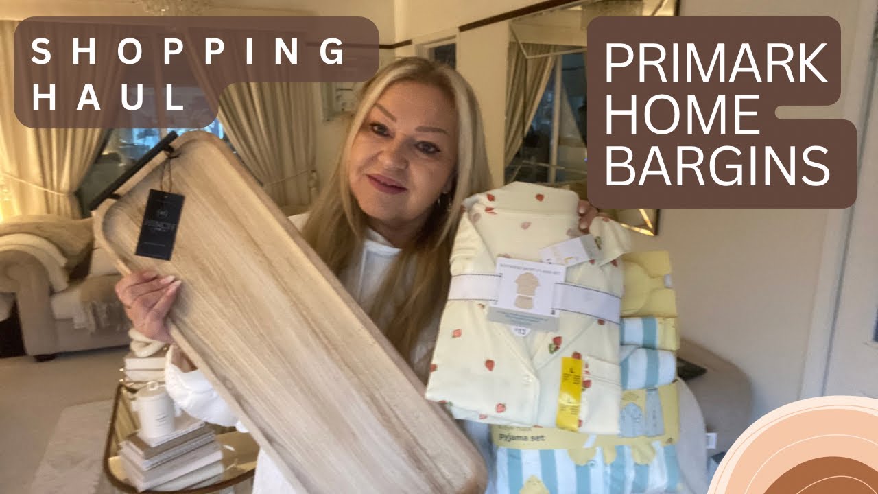 Shopping haul clothing and homeware from￼Primark home bargains 🛍️