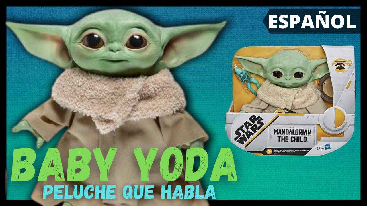 BABY YODA Con sonidos💕 unboxing Español // Peluche que habla The child Hasbro The mandalorian