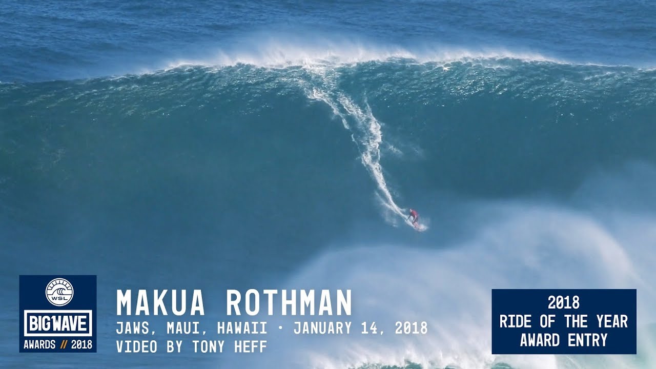 Makua Rothman at Jaws - 2018 Ride of the Year Award Entry - WSL Big Wave Awards