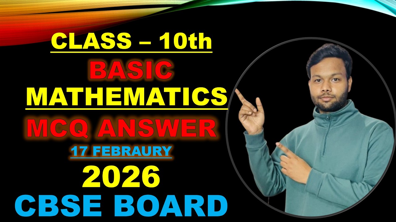 BASIC MATHEMATIC | MCQ Paper solution | CLASS 10th | CBSE BOARD