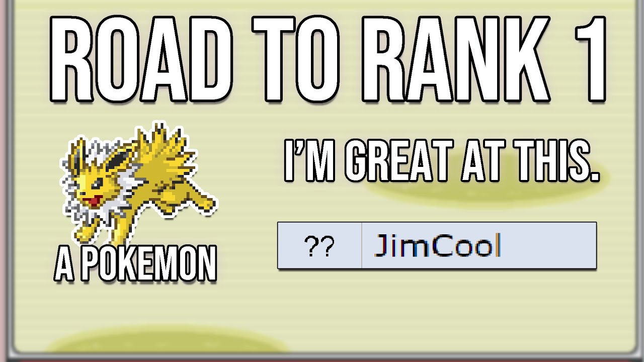 Road to #1 on Gen 3 OU Ladder - Very Cool Video