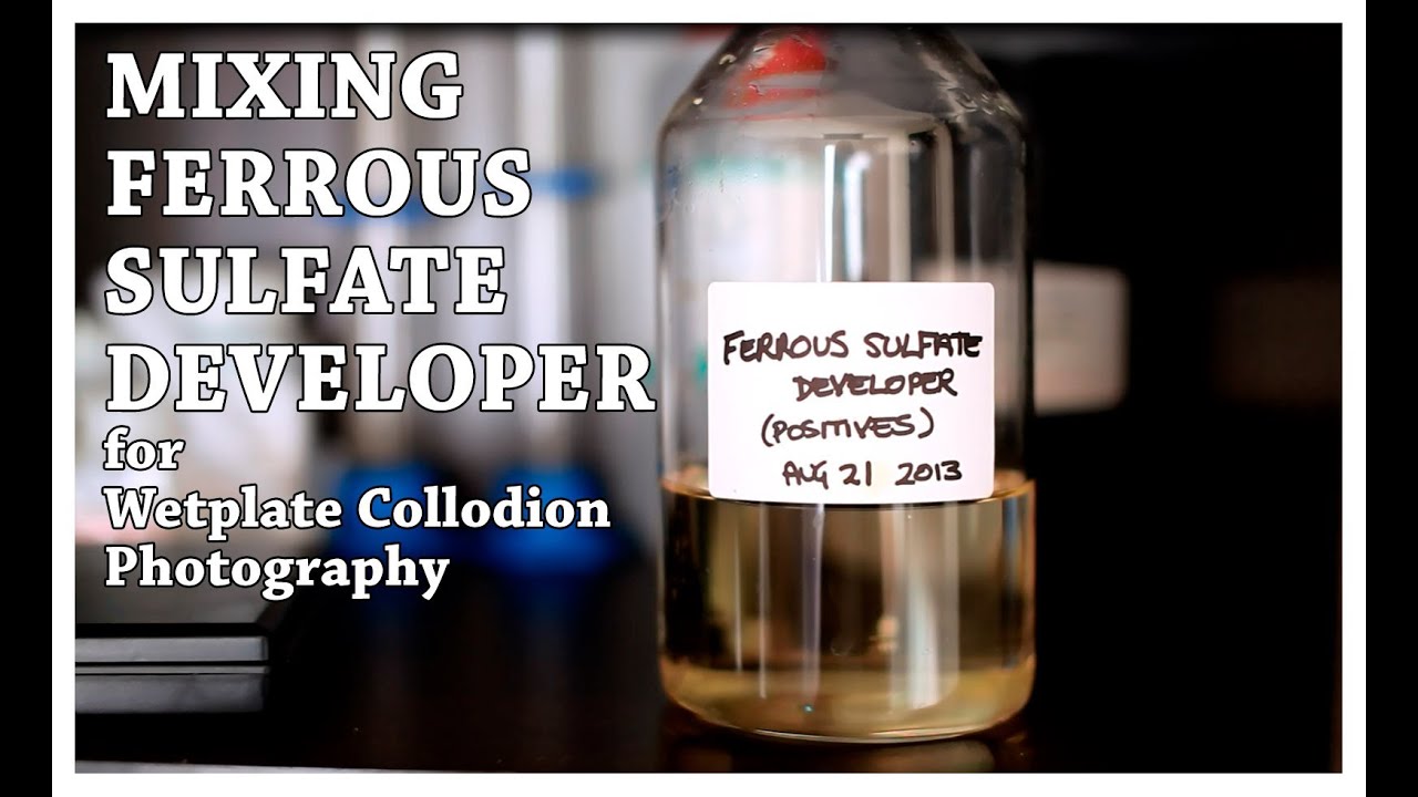 Mixing Ferrous Sulfate Developer for Wetplate Collodion Photography