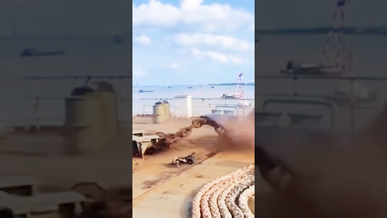Extremely Dangerous Anchor Drop: A Risk You Can't Ignore... #boat #youtubeshorts