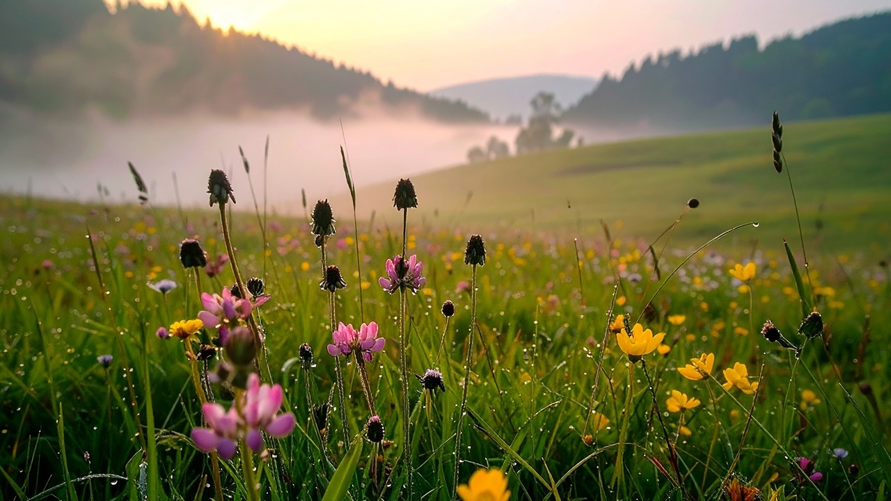 A Spring Morning in the Meadow | Birdsong, Cuckoo & Bees 🌸 | 4K Nature Ambience