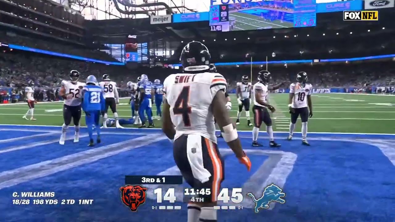 De&rsquo;Andre Swift scores a HUGE touchdown to cut the lead down to 25