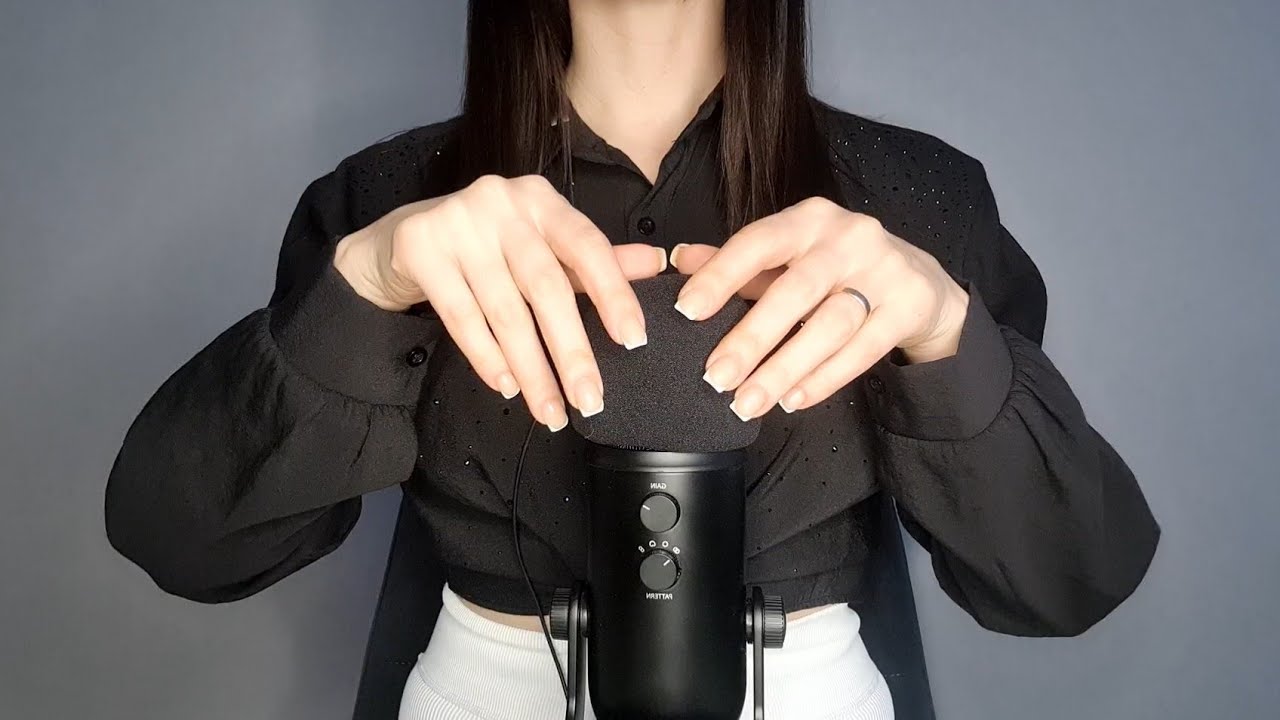 ASMR✨mic base tapping & scratching | hand movements | soft mic scratching✨