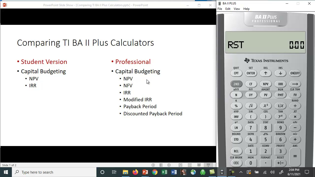 TI BA II Plus Calculator - Which Version Should I Purchase?