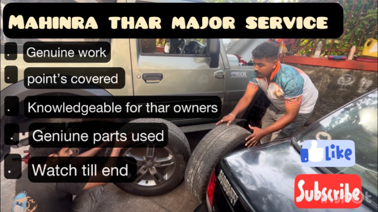 Mahindra Thar servicing step-by-step​⁠ maintenance🧑‍🔧guide by @Bina_Automobiles Explained must watch