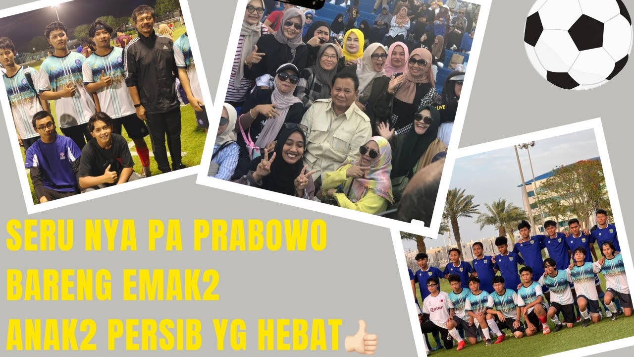 Meet And Greet Bersama Pa Prabowo Anak2 Persib U-16 & Anak2 Indo-Qatar...