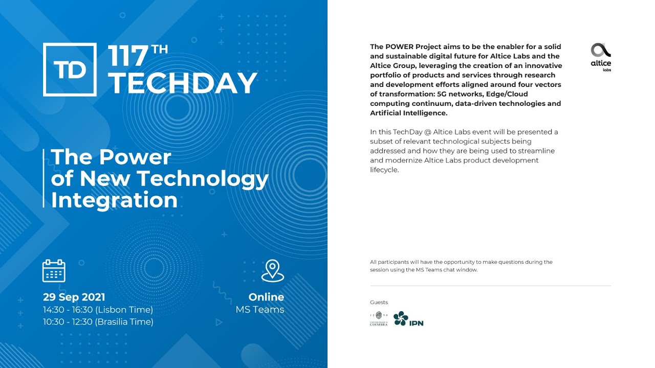 117th Tech Day / The Power of New Technology Integration