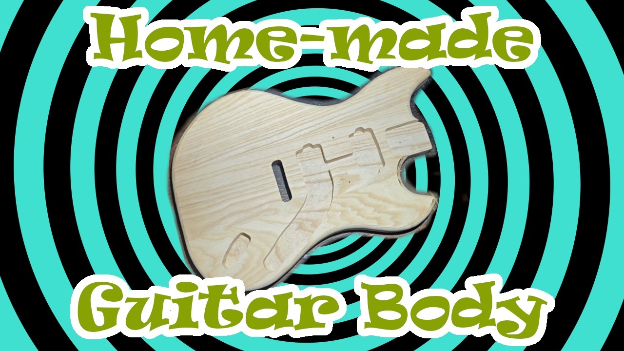 Making a Custom ELECTRIC GUITAR BODY with a ROUTER  - DIY Guitar building
