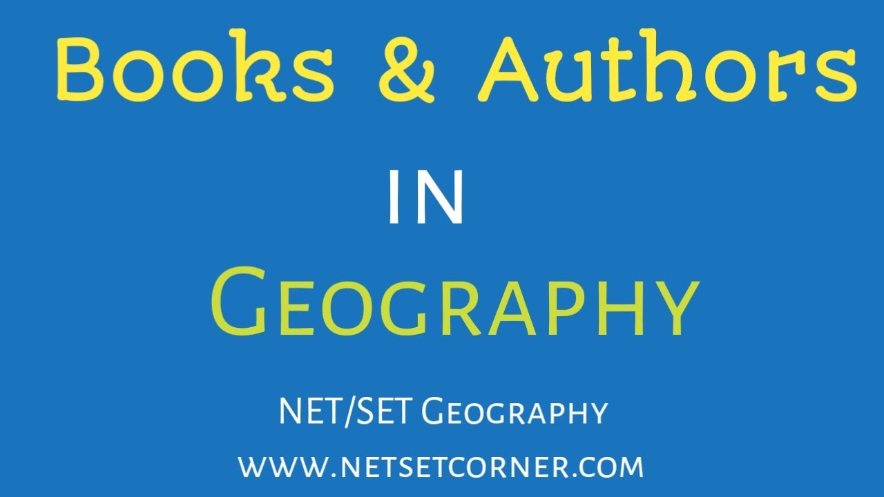 105 важных книг по географии NTA UGC NET 2021 | Книги и авторы NTA UGC NET Geography 2021
