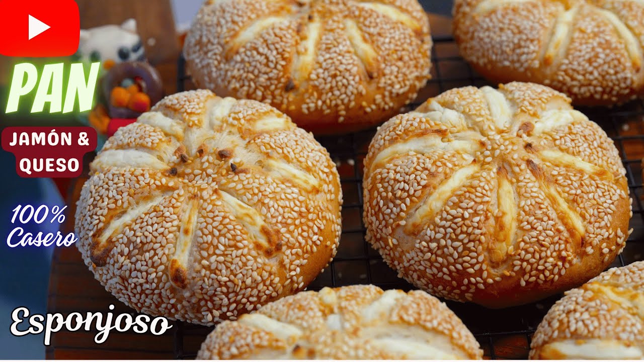 🔥Receta Fácil y Rápida de Bollitos QUESO y JAMÓN Tan buenos que harás DOBLE Porción|Dulce Hogar