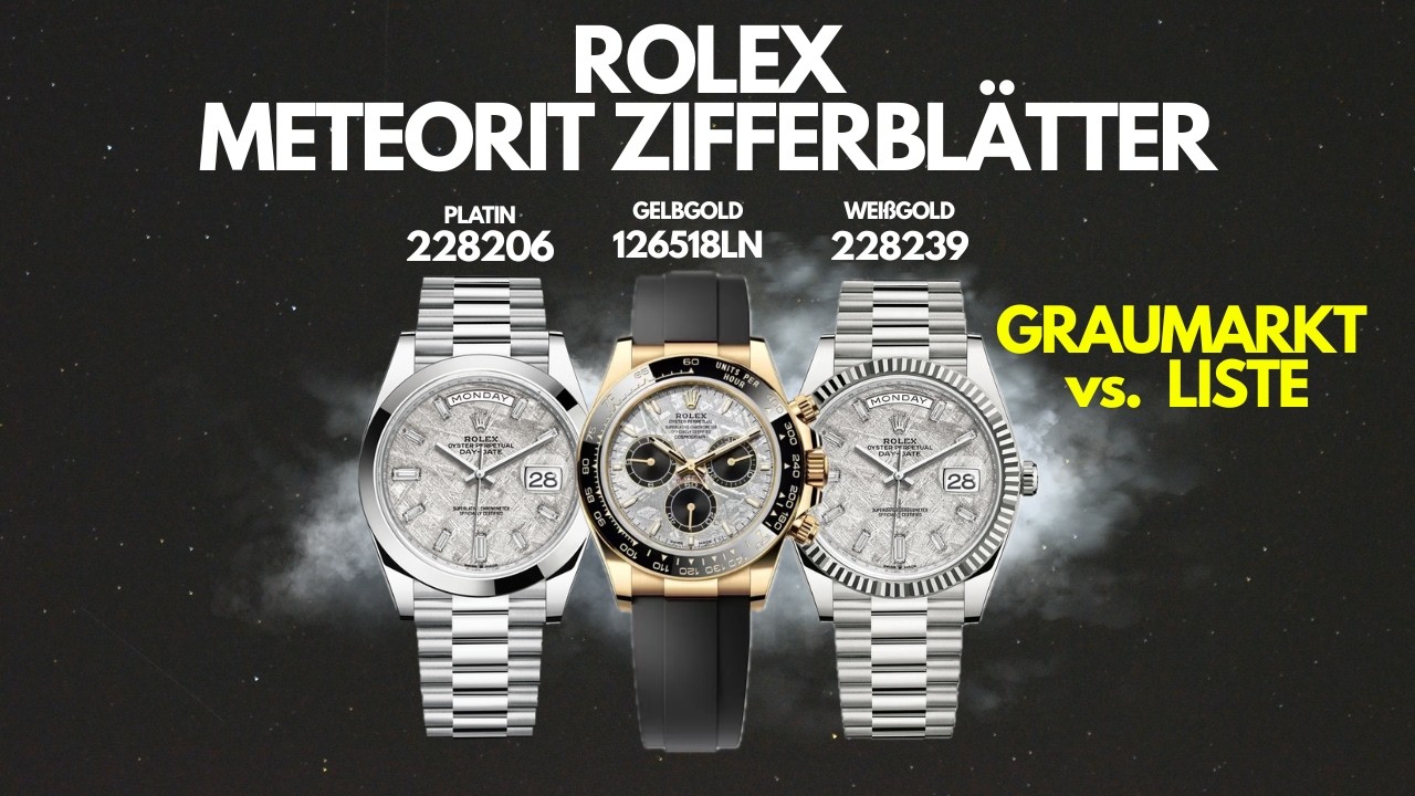 ROLEX aus echtem METEORITEN? Warum diese Blätter so selten & besonders sind! Daytona, Day-Date