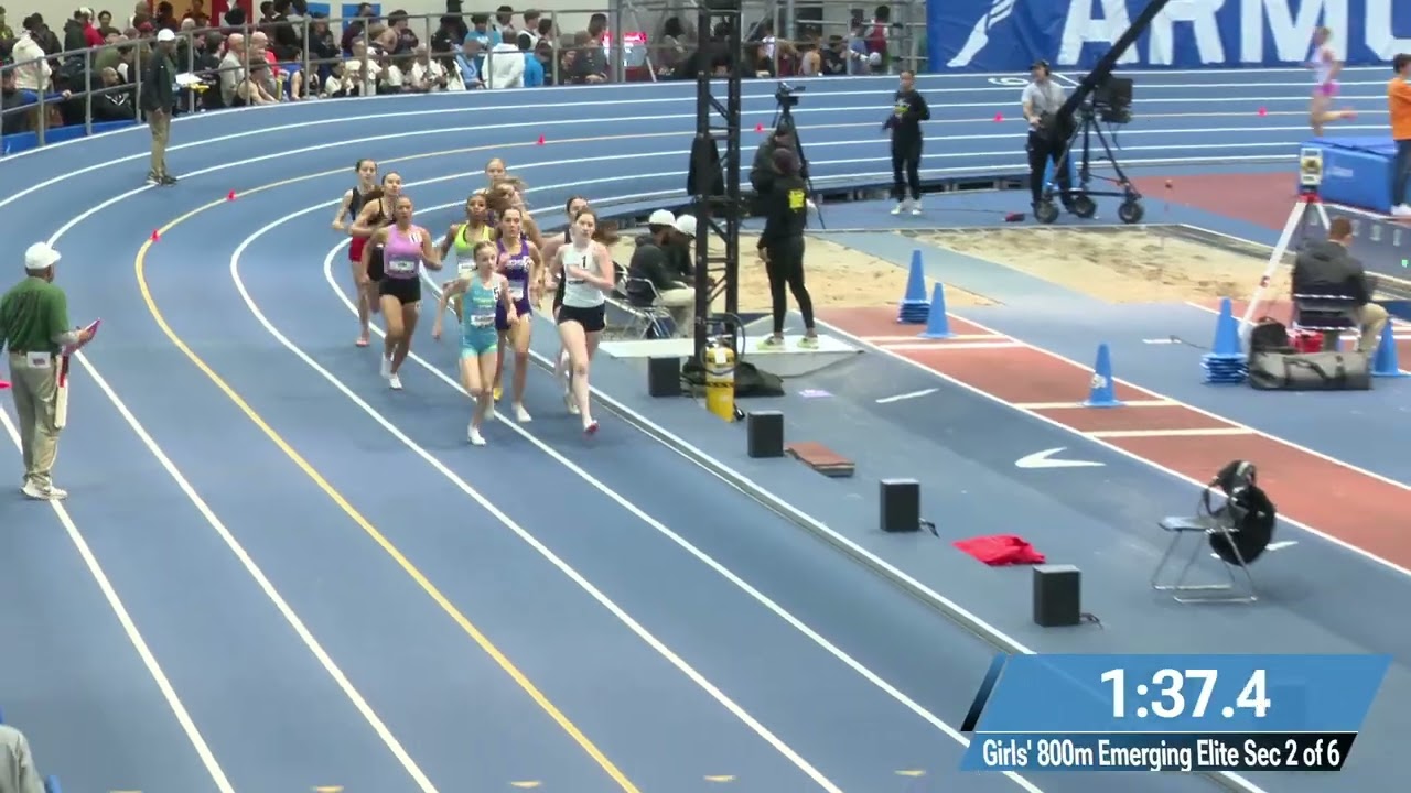 Jaylah Fish- Nike Indoor Nationals  wins heat in the 800m Emerging Elite division! March 14th, 2026