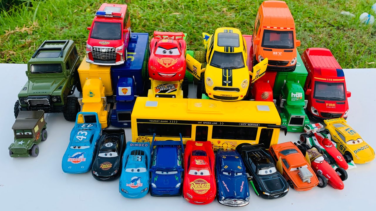 Wowwwww Mobil Truk Oleng, Mobil Mcqueen, Mobil Dynoco, Mobil Alpard, Bus Tayo, Mobil Balap #22927272