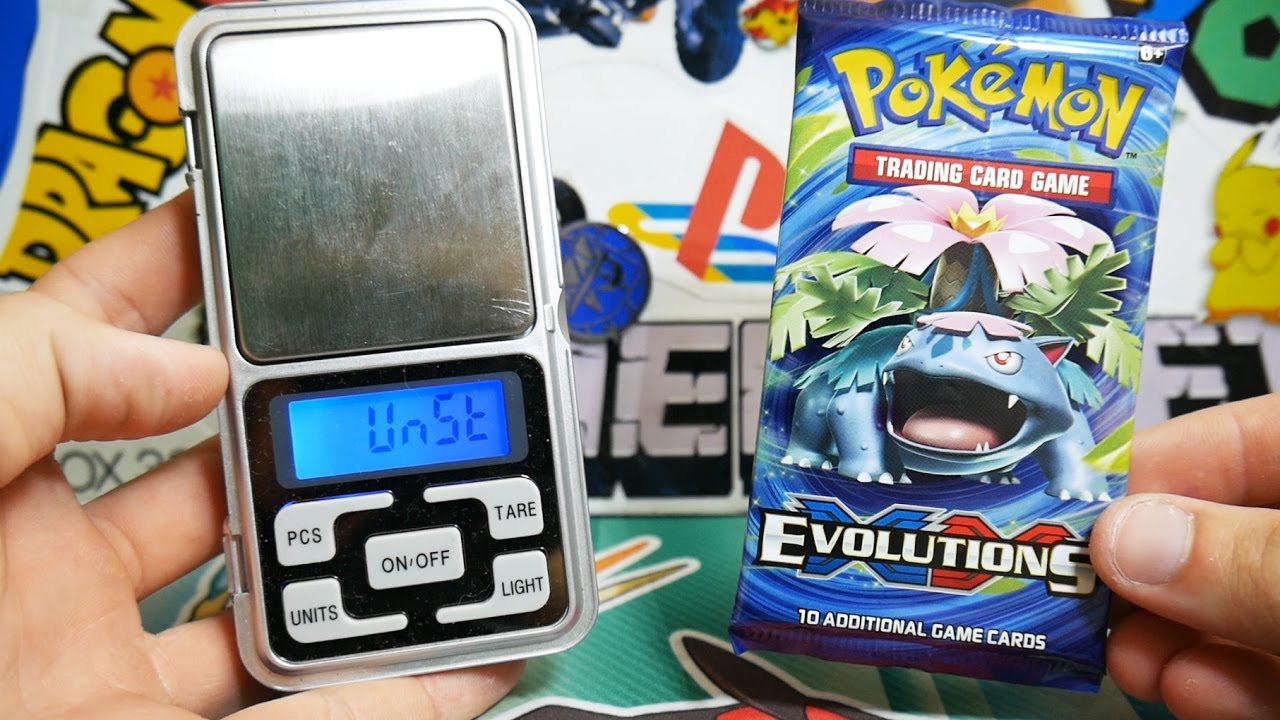 IT WORKS!! Weighing 18 Pokemon Evolutions Booster Packs!! (AMAZING PULLS)