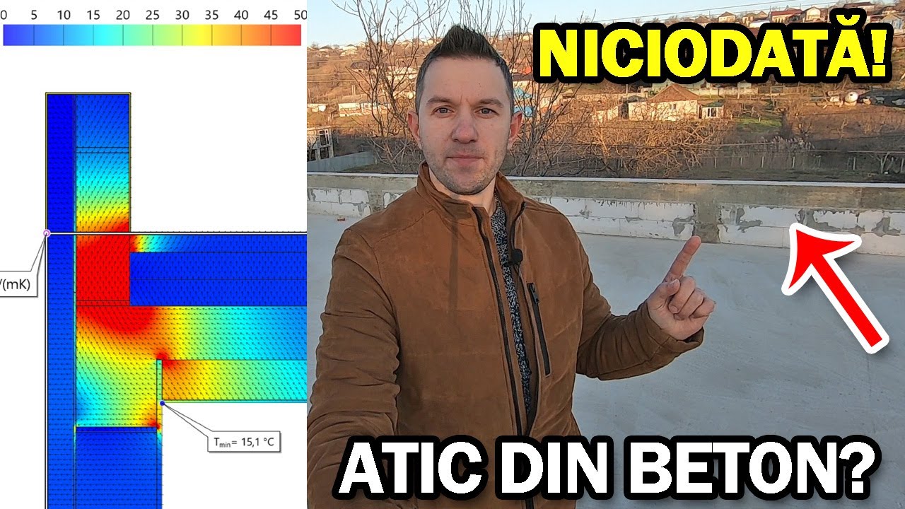 Atic/parapet pentru casele NZEB si pasive! 5 simulari termice cu 5 materiale diferite!