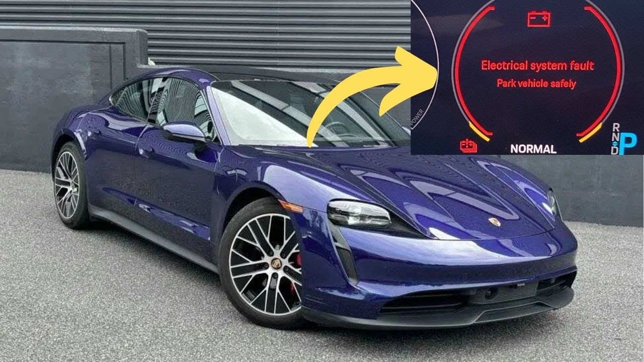 Предупреждение «Неисправность электрической системы» в электромобилях Porsche