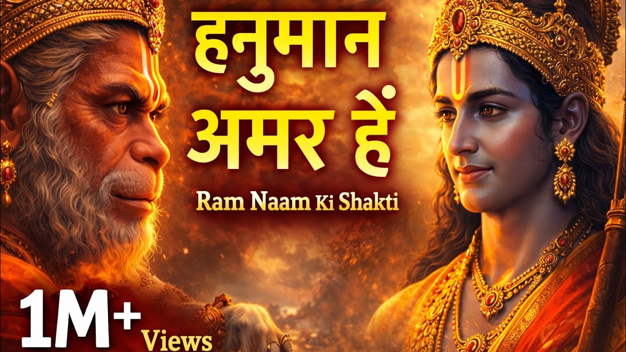 जब तक राम का नाम रहेगा, हनुमान अमर रहेंगे 🙏 | Hanuman Immortal Story #Hanuman  #BhaktiVideo #ai 