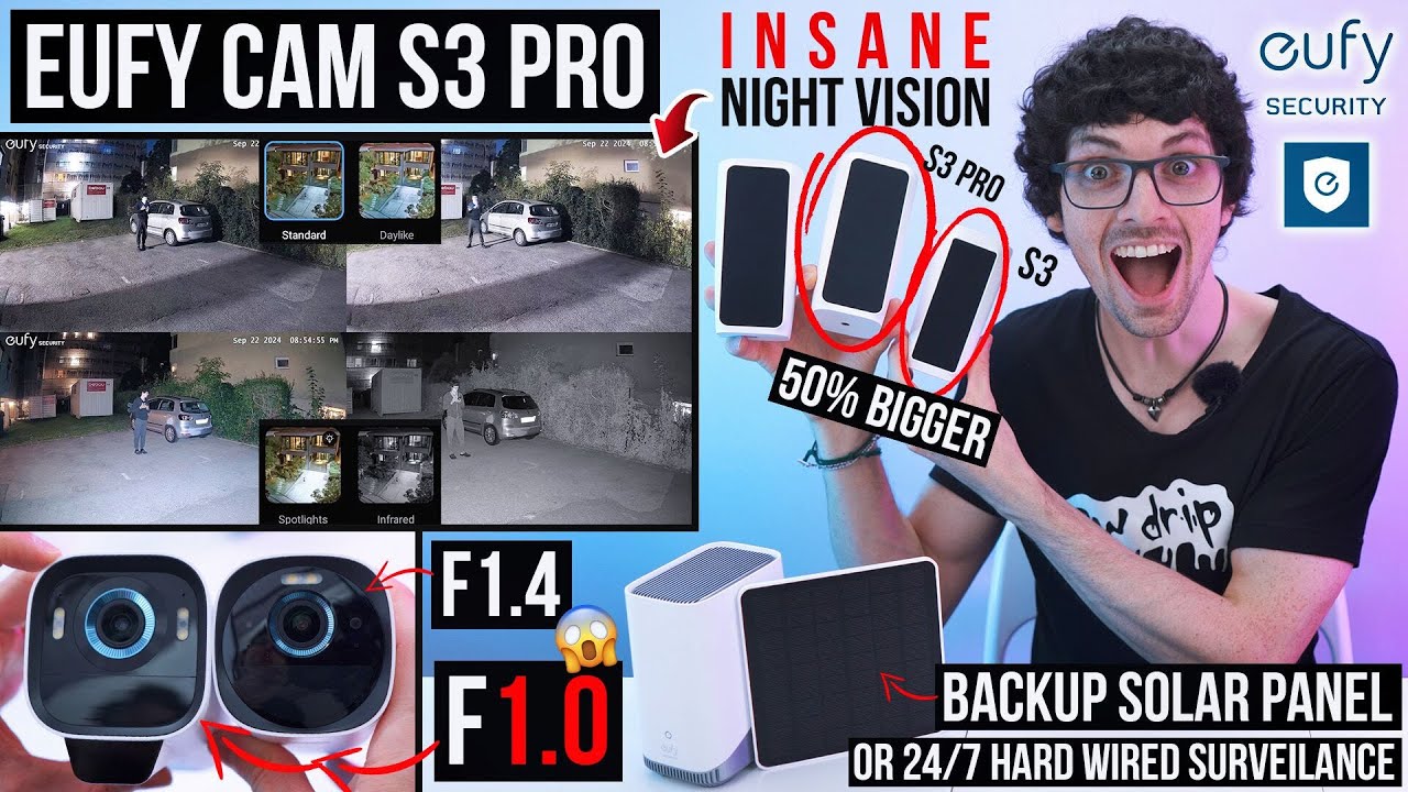 2024's Best Night Vision Security Camera! - eufyCam S3 Pro Review & Test (Turns Night Into Day)