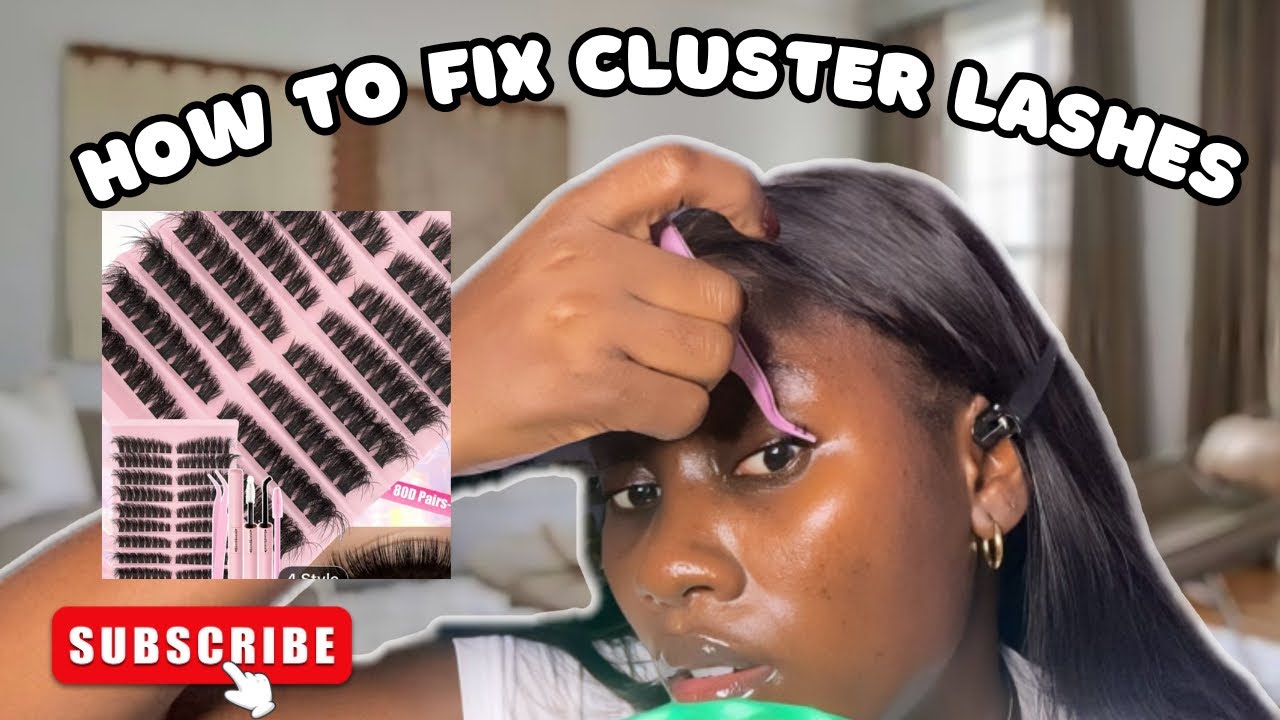 DIY CLUSTER LASHES AT HOME || HOW TO FIX YOUR CLUSTER LASHES - Quick, Easy & Beginner friendly 