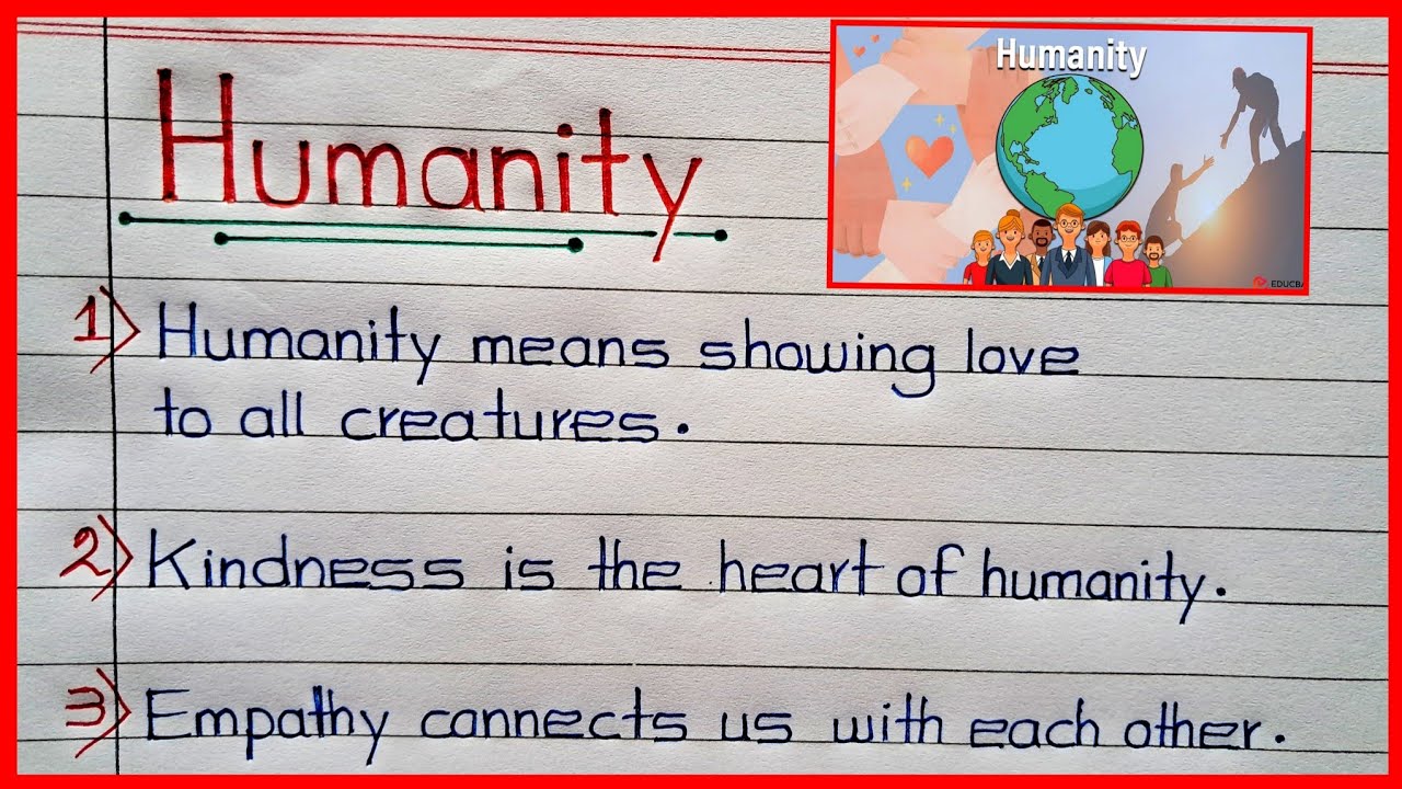 10 Lines on Humanity🔥Essay/Paragraph on Humanity🔥Important of Humanity🔥Humanity