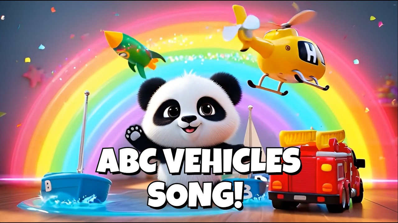 ABC Vehicles Song for Kids  | Learn A to Z with Cars, Trucks & Rocket | Fun Alphabet Song | English