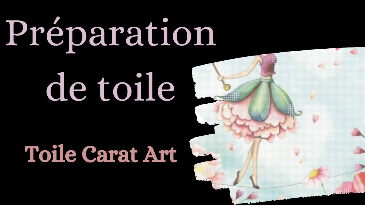 Diamond painting - Préparation de toile CARAT ART #diamondpainting #canvas #caratart #preparation