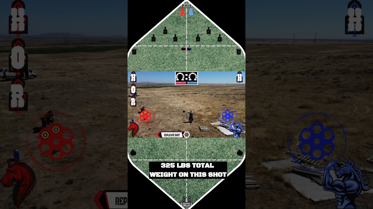 A 3-tier reload on this distance shot. Joe Pistolero isn’t making shot 9 easy!
