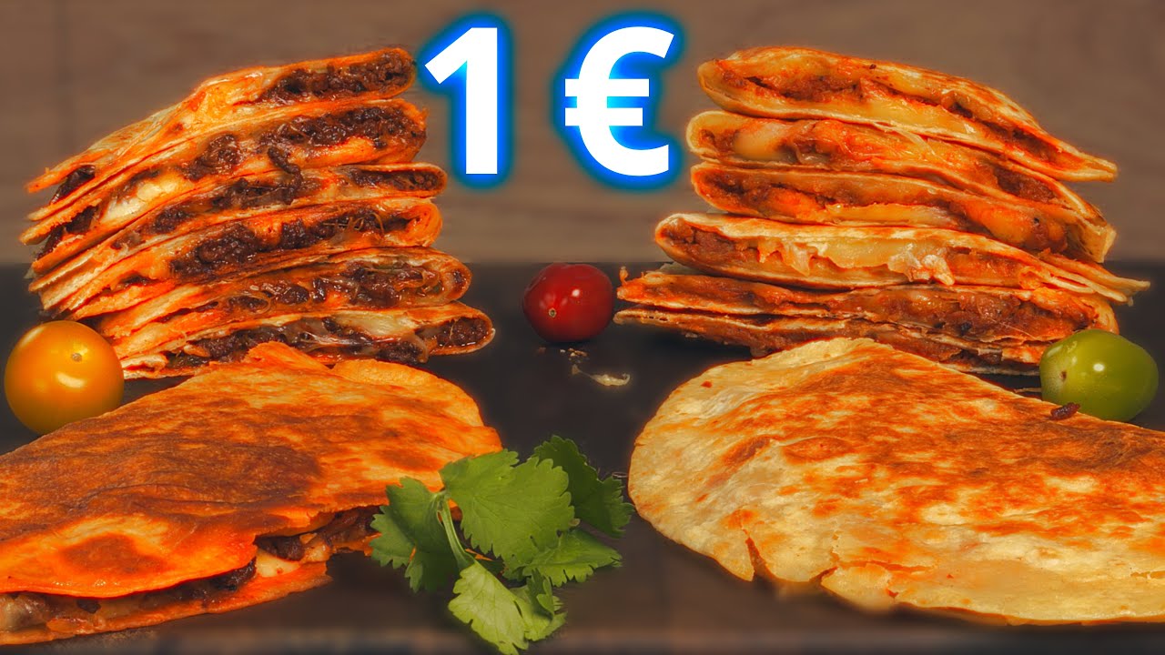 Vegetarian or with meat? 1 Euro quesadillas for every taste