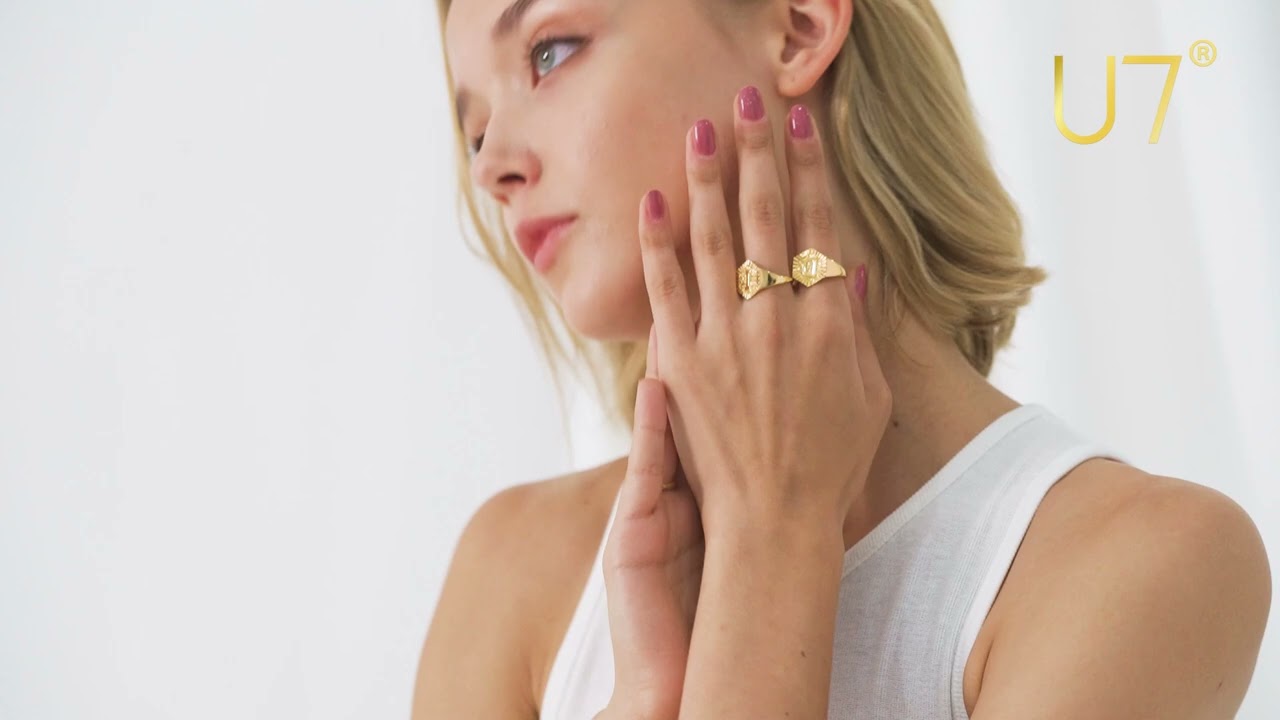 Initials with attitude! ✨ | Initial Rings